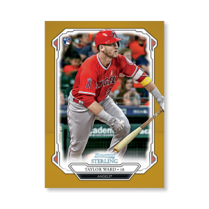 Taylor Ward 2019 Bowman Sterling Base Rookie Cards Poster Gold Ed. # to 1- artbble-pos-19bsbb-1138-gold-s