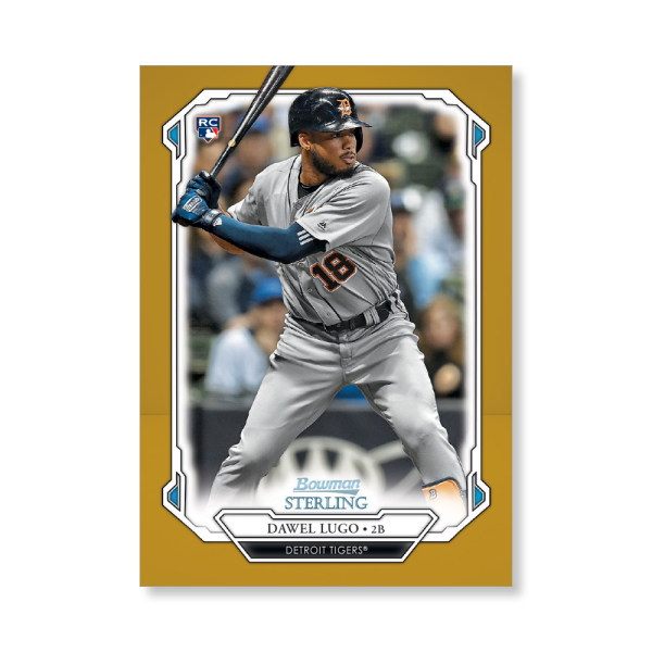 Dawel Lugo 2019 Bowman Sterling Base Rookie Cards Poster Gold Ed. # to 1- artbble-pos-19bsbb-1142-gold-s