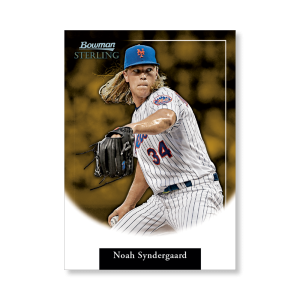 Noah Syndergaard 2019 Bowman Sterling Retrospect Poster Gold Ed. # to 1- artbble-pos-19bsbb-2009-gold-s