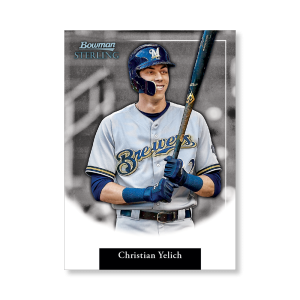 Christian Yelich 2019 Bowman Sterling Retrospect Poster # to 99- artbble-pos-19bsbb-2014-s