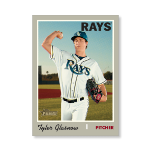 Tyler Glasnow 2019 Heritage High Number Base Cards Poster # to 99- artbble-pos-19hbhn-1026-s