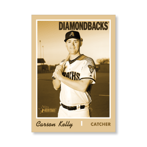 Carson Kelly 2019 Heritage High Number Base Cards Poster Gold Ed. # to 1- artbble-pos-19hbhn-1079-gold-s