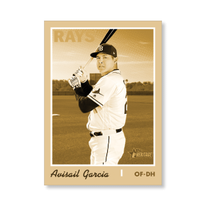 Avisail Garcia 2019 Heritage High Number Base Cards Poster Gold Ed. # to 1- artbble-pos-19hbhn-1148-gold-s