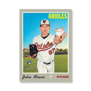 John Means 2019 Heritage High Number Base Cards Poster # to 99- artbble-pos-19hbhn-1176-s