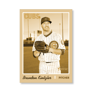 Brandon Kintzler 2019 Heritage High Number Base Cards Poster Gold Ed. # to 1- artbble-pos-19hbhn-1178-gold-s