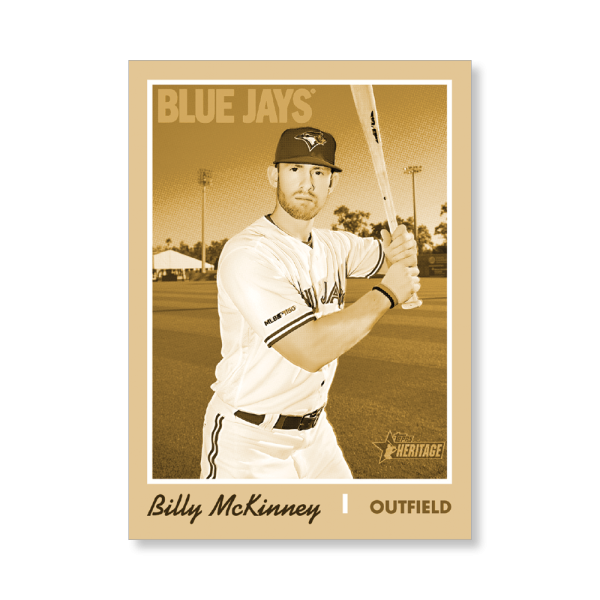 Billy McKinney 2019 Heritage High Number Base Cards Poster Gold Ed. # to 1- artbble-pos-19hbhn-1189-gold-s