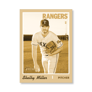 Shelby Miller 2019 Heritage High Number Base Cards Poster Gold Ed. # to 1- artbble-pos-19hbhn-1197-gold-s