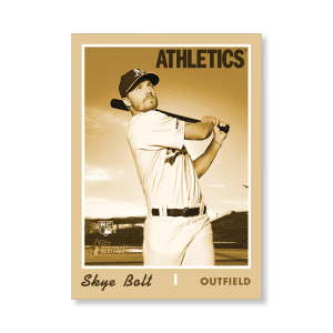 Skye Bolt 2019 Heritage High Number Base Cards Poster Gold Ed. # to 1- artbble-pos-19hbhn-1233-gold-s