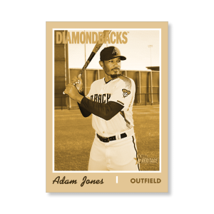 Adam Jones 2019 Heritage High Number Base Card Short Printed Cards Poster Gold Ed. # to 1- artbble-pos-19hbhn-2130-gold-s