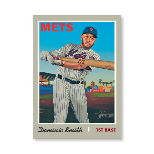 Dominic Smith 2019 Heritage High Number Base Card Short Printed Cards Poster # to 99- artbble-pos-19hbhn-2132-s