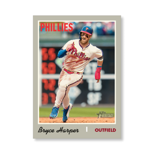 Bryce Harper 2019 Heritage High Number Action Image Variations Poster # to 99- artbble-pos-19hbhn-2505-s