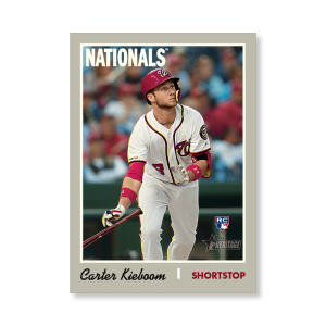 Carter Kieboom 2019 Heritage High Number Action Image Variations Poster # to 99- artbble-pos-19hbhn-2525-s