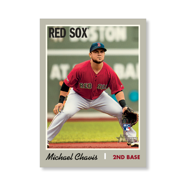 Michael Chavis 2019 Heritage High Number Action Image Variations Poster # to 99- artbble-pos-19hbhn-2526-s