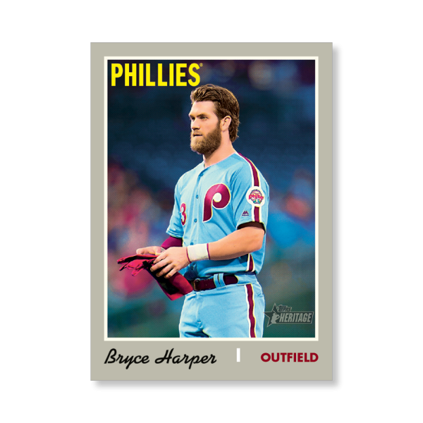 Bryce Harper 2019 Heritage High Number Throwback Uniforms Poster # to 99- artbble-pos-19hbhn-2613-s