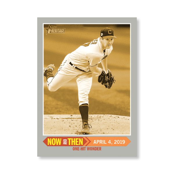 Trevor Bauer 2019 Heritage High Number Now and Then Poster Gold Ed. # to 1- artbble-pos-19hbhn-2655-gold-s