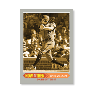 Taylor Clarke 2019 Heritage High Number Now and Then Poster Gold Ed. # to 1- artbble-pos-19hbhn-2659-gold-s