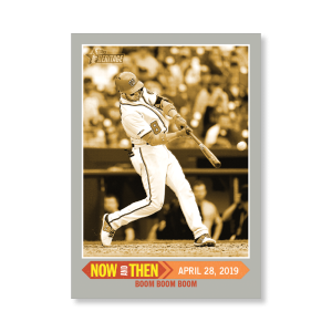 Carter Kieboom 2019 Heritage High Number Now and Then Poster Gold Ed. # to 1- artbble-pos-19hbhn-2663-gold-s