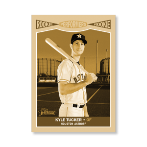 Kyle Tucker 2019 Heritage High Number Rookie Performers Poster Gold Ed. # to 1- artbble-pos-19hbhn-2675-gold-s