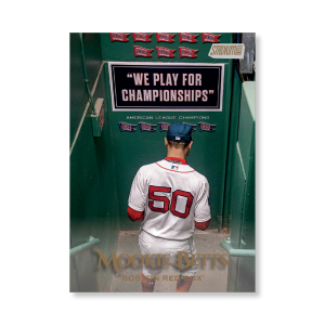 Mookie Betts 2019 Topps Stadium Club Baseball Base Cards Poster Gold Ed. # to 1- artbble-pos-19scbb-1003-gold-s