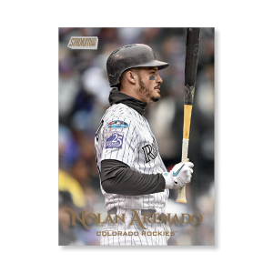Nolan Arenado 2019 Topps Stadium Club Baseball Base Cards Poster Gold Ed. # to 1- artbble-pos-19scbb-1007-gold-s