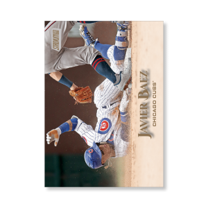 Javier Baez 2019 Topps Stadium Club Baseball Base Cards Poster Gold Ed. # to 1- artbble-pos-19scbb-1011-gold-s