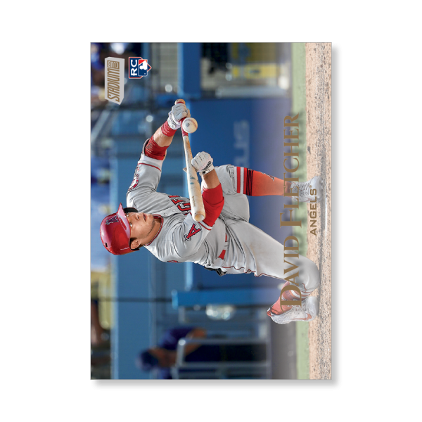 David Fletcher 2019 Topps Stadium Club Baseball Base Cards Poster Gold Ed. # to 1- artbble-pos-19scbb-1020-gold-s