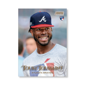Touki Toussaint 2019 Topps Stadium Club Baseball Base Cards Poster Gold Ed. # to 1- artbble-pos-19scbb-1028-gold-s
