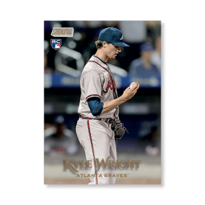 Kyle Wright 2019 Topps Stadium Club Baseball Base Cards Poster Gold Ed. # to 1- artbble-pos-19scbb-1038-gold-s