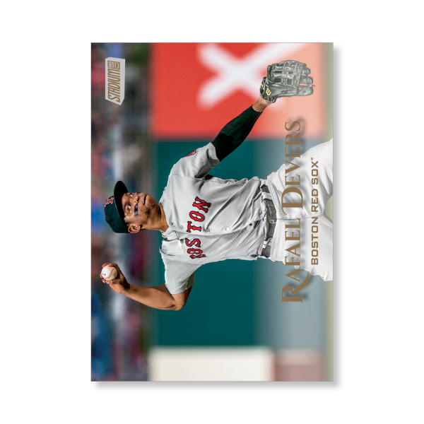 Rafael Devers 2019 Topps Stadium Club Baseball Base Cards Poster Gold Ed. # to 1- artbble-pos-19scbb-1051-gold-s