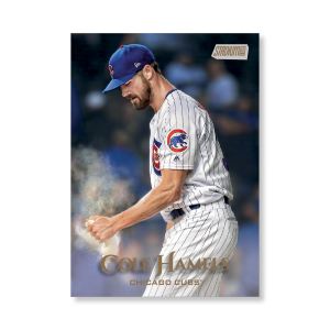 Cole Hamels 2019 Topps Stadium Club Baseball Base Cards Poster Gold Ed. # to 1- artbble-pos-19scbb-1063-gold-s