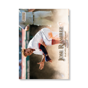 Jose Ramirez 2019 Topps Stadium Club Baseball Base Cards Poster Gold Ed. # to 1- artbble-pos-19scbb-1092-gold-s