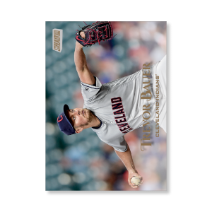 Trevor Bauer 2019 Topps Stadium Club Baseball Base Cards Poster Gold Ed. # to 1- artbble-pos-19scbb-1094-gold-s