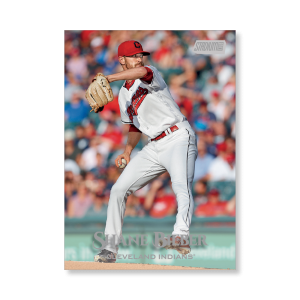 Shane Bieber 2019 Topps Stadium Club Baseball Base Cards Poster # to 99- artbble-pos-19scbb-1097-s