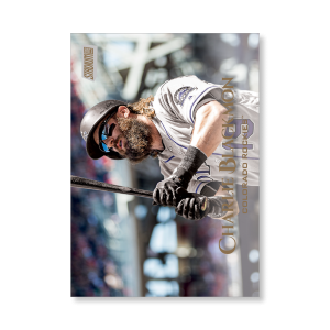 Charlie Blackmon 2019 Topps Stadium Club Baseball Base Cards Poster Gold Ed. # to 1- artbble-pos-19scbb-1100-gold-s