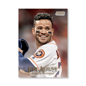 Jose Altuve 2019 Topps Stadium Club Baseball Base Cards Poster Gold Ed. # to 1- artbble-pos-19scbb-1209-gold-s