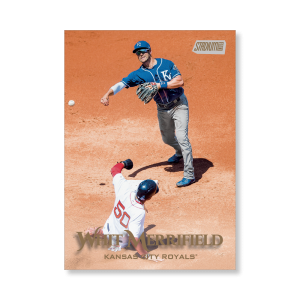 Whit Merrifield 2019 Topps Stadium Club Baseball Base Cards Poster Gold Ed. # to 1- artbble-pos-19scbb-1218-gold-s