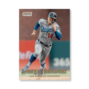 Enrique Hernandez 2019 Topps Stadium Club Baseball Base Cards Poster Gold Ed. # to 1- artbble-pos-19scbb-1227-gold-s