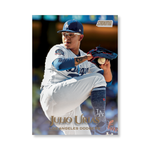 Julio Urias 2019 Topps Stadium Club Baseball Base Cards Poster Gold Ed. # to 1- artbble-pos-19scbb-1230-gold-s