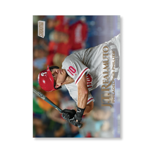 J.T. Realmuto 2019 Topps Stadium Club Baseball Base Cards Poster Gold Ed. # to 1- artbble-pos-19scbb-1239-gold-s