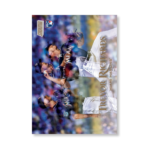 Trevor Richards 2019 Topps Stadium Club Baseball Base Cards Poster Gold Ed. # to 1- artbble-pos-19scbb-1242-gold-s