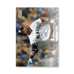 Eric Thames 2019 Topps Stadium Club Baseball Base Cards Poster Gold Ed. # to 1- artbble-pos-19scbb-1243-gold-s