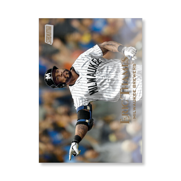 Eric Thames 2019 Topps Stadium Club Baseball Base Cards Poster Gold Ed. # to 1- artbble-pos-19scbb-1243-gold-s