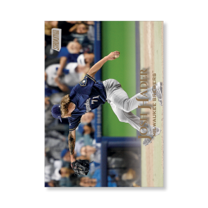 Josh Hader 2019 Topps Stadium Club Baseball Base Cards Poster Gold Ed. # to 1- artbble-pos-19scbb-1244-gold-s