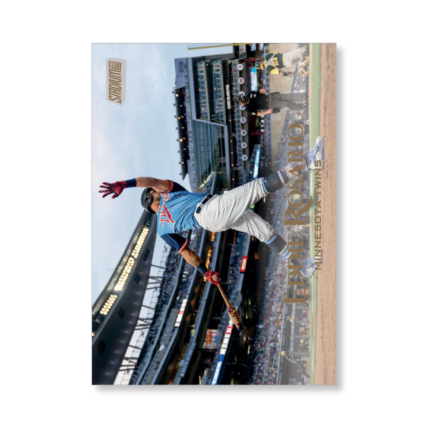 Eddie Rosario 2019 Topps Stadium Club Baseball Base Cards Poster Gold Ed. # to 1- artbble-pos-19scbb-1256-gold-s