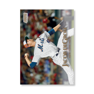 Jacob deGrom 2019 Topps Stadium Club Baseball Base Cards Poster Gold Ed. # to 1- artbble-pos-19scbb-1262-gold-s