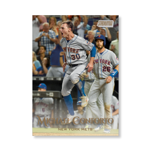 Michael Conforto 2019 Topps Stadium Club Baseball Base Cards Poster Gold Ed. # to 1- artbble-pos-19scbb-1263-gold-s