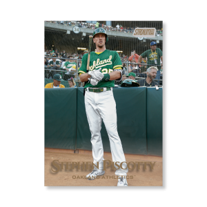 Stephen Piscotty 2019 Topps Stadium Club Baseball Base Cards Poster Gold Ed. # to 1- artbble-pos-19scbb-1285-gold-s