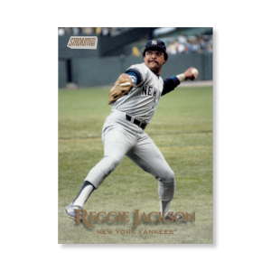 Reggie Jackson 2019 Topps Stadium Club Baseball Base Cards Poster Gold Ed. # to 1- artbble-pos-19scbb-1292-gold-s