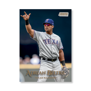 Adrian Beltre 2019 Topps Stadium Club Baseball Base Cards Poster Gold Ed. # to 1- artbble-pos-19scbb-1418-gold-s