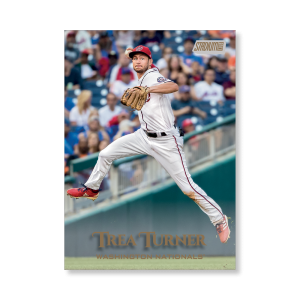 Trea Turner 2019 Topps Stadium Club Baseball Base Cards Poster Gold Ed. # to 1- artbble-pos-19scbb-1464-gold-s